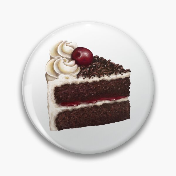 Item preview, Black Forest gateau  designed and sold by Pocket Doodle Stickers.