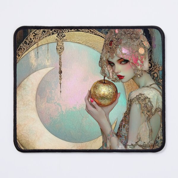 Item preview, The Golden Apple - Fantasy fairycore art in an abalone colorway designed and sold by Demeters Spring.