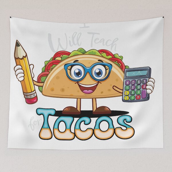 Item preview, Essential I will Teach for Tacos Math Teacher Female designed and sold by SaltCreatives.