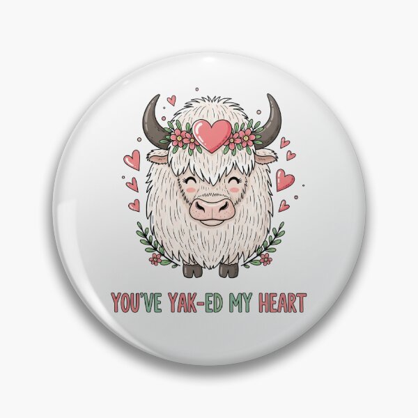 Item preview, You've Yak-ed My Heart Cute Valentine's Day Pun designed and sold by Owcomm.