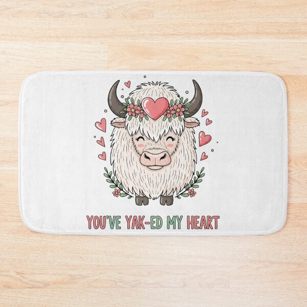 Item preview, You've Yak-ed My Heart Cute Valentine's Day Pun designed and sold by Owcomm.
