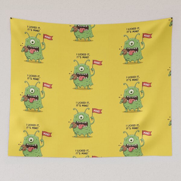 Item preview, I Licked It, It’s Mine Shirt – Funny Germ Monster Tee – Playground Rule Humor designed and sold by Collision19.