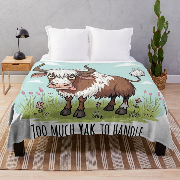 Item preview, Too Much Yak to Handle Funny Animal designed and sold by Owcomm.