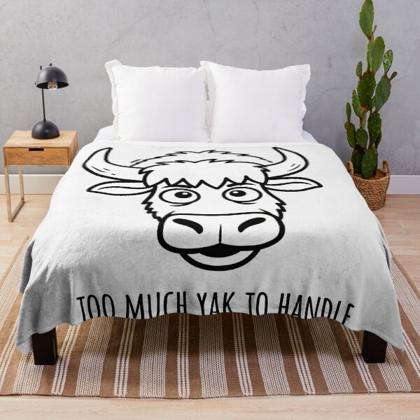 Item preview, Too Much Yak to Handle Funny Minimalist Animal Pun designed and sold by Owcomm.