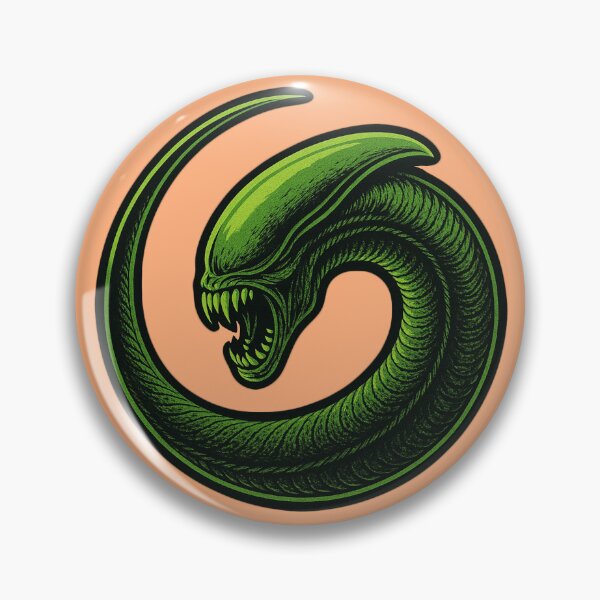 Item preview, Angry Green Alien Snake Embryo Larva designed and sold by hauntedtees.