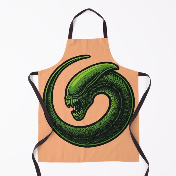 Item preview, Angry Green Alien Snake Embryo Larva designed and sold by hauntedtees.