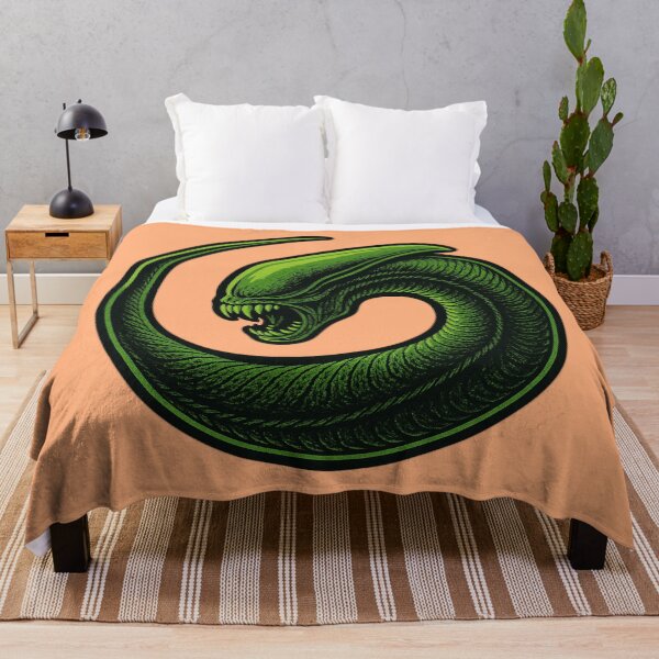 Item preview, Angry Green Alien Snake Embryo Larva designed and sold by hauntedtees.