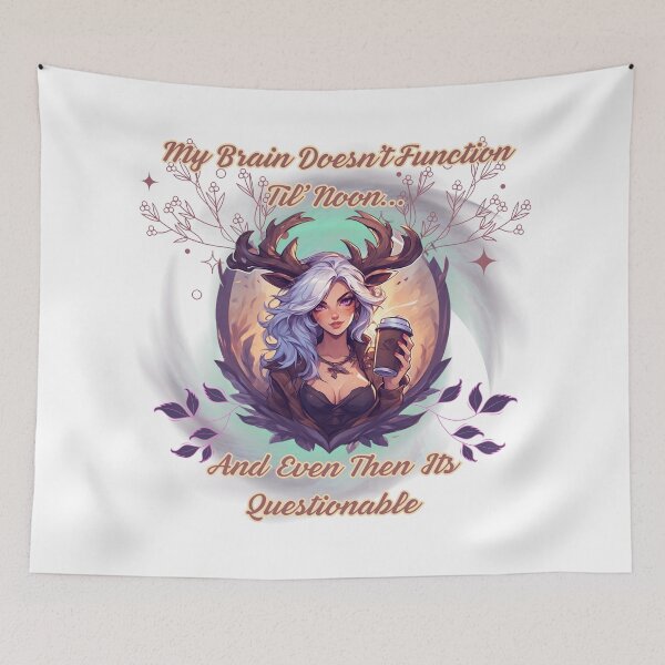 Item preview, Brain Doesn't Function (Deer) designed and sold by Shortyshadow4.