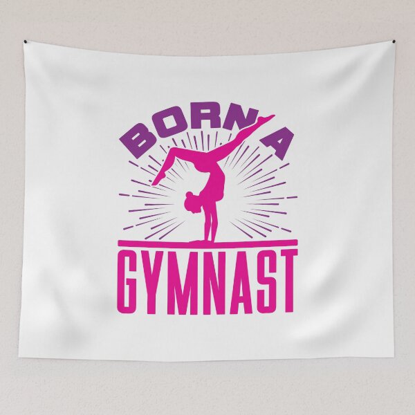 Item preview, Born a Gymnast Cute Gymnastics Lover designed and sold by jaygo.