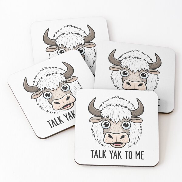 Item preview, Talk Yak to Me Funny Animal Pun Art designed and sold by Owcomm.