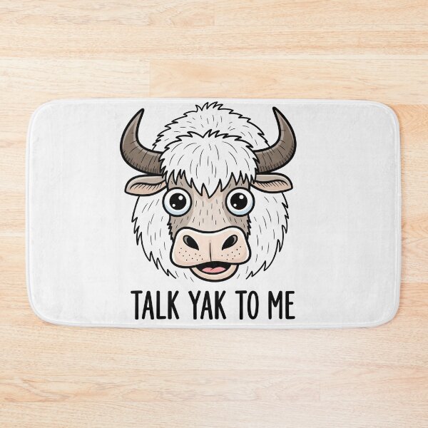 Item preview, Talk Yak to Me Funny Animal Pun Art designed and sold by Owcomm.