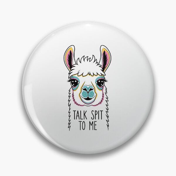 Artikelvorschau, Talk Spit to Me Lustiges buntes Lama-Wortspiel entworfen und verkauft von Owcomm.