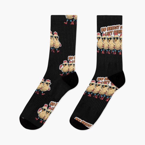 Item preview, No Breast Gets Left Behind – Funny Chicken Design for Apparel, Stickers & More designed and sold by VoidandVibr8ion.
