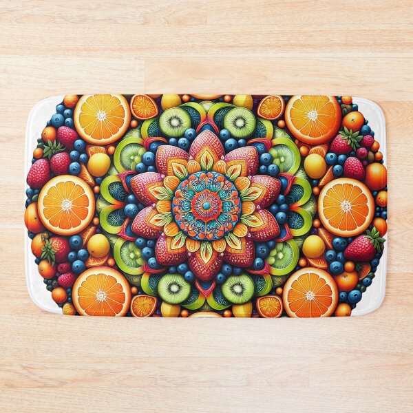 Item preview, Fruit Burst Mandala  designed and sold by DreamMandalas.