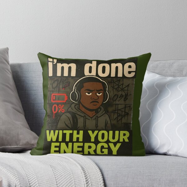 Item preview, Low Battery Black Man Urban Design designed and sold by CtrlAltNope.