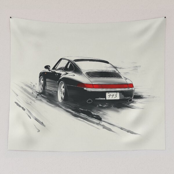 Item preview, 993 in motion Ink illustration designed and sold by blackdogshop.