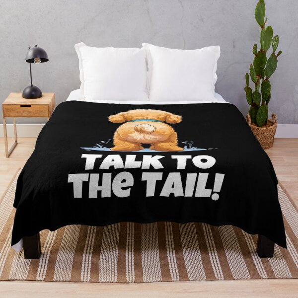 Item preview, Talk to the Tail – Funny Doodle Butt Cartoon for Dog Lovers designed and sold by Fredster1966.