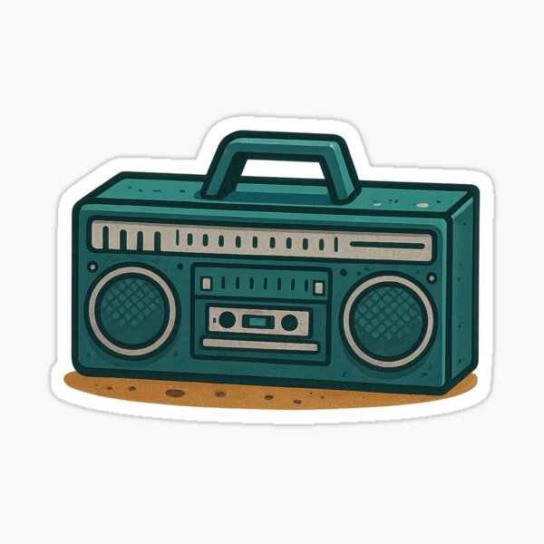 Item preview, Boombox - Sticker designed and sold by CanSparkleArt.