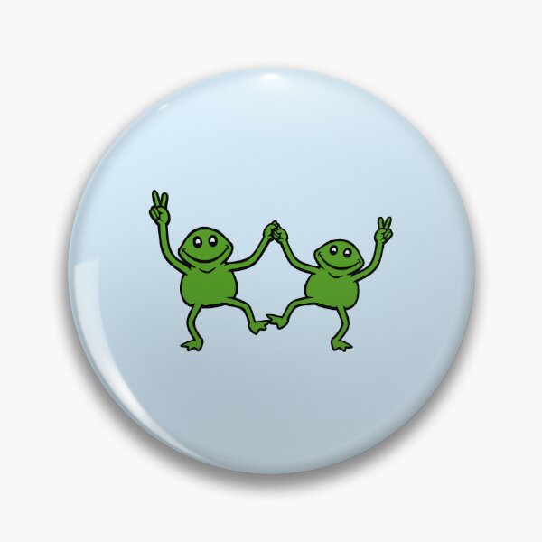 Item preview, 2 Frog Team Smile Peace Victory Hands Fingers Friends designed and sold by shirt-o-mat.