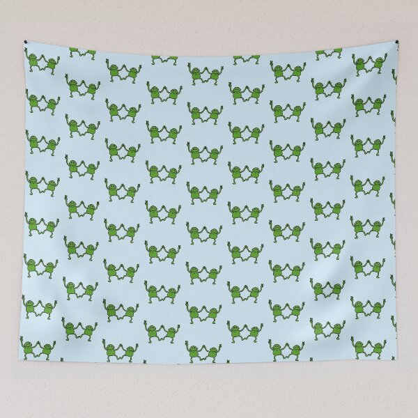 Item preview, 2 Frog Team Smile Peace Victory Hands Fingers Friends designed and sold by shirt-o-mat.