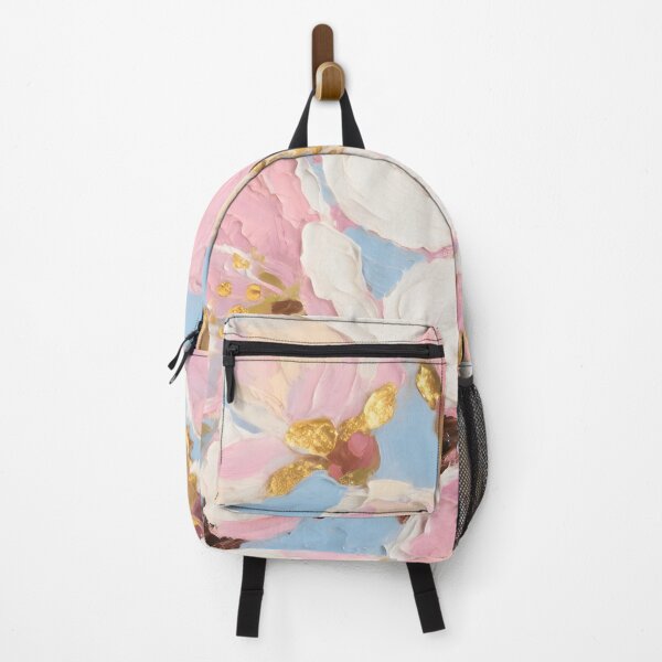 Item preview, Textured Pink Cherry Blossom with Gold Leaf designed and sold by AetherLightArt.