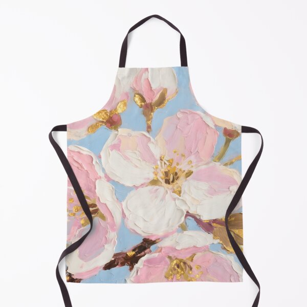 Item preview, Textured Pink Cherry Blossom with Gold Leaf designed and sold by AetherLightArt.