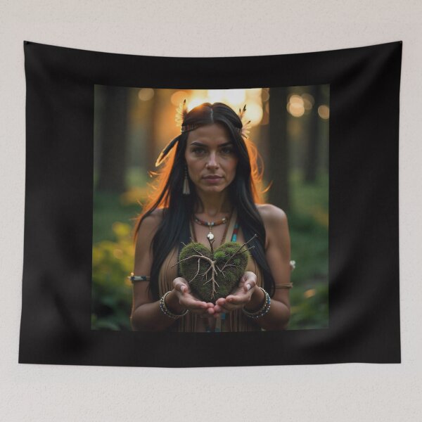 Item preview, Woman with a heart in her hands designed and sold by WildSoul04.