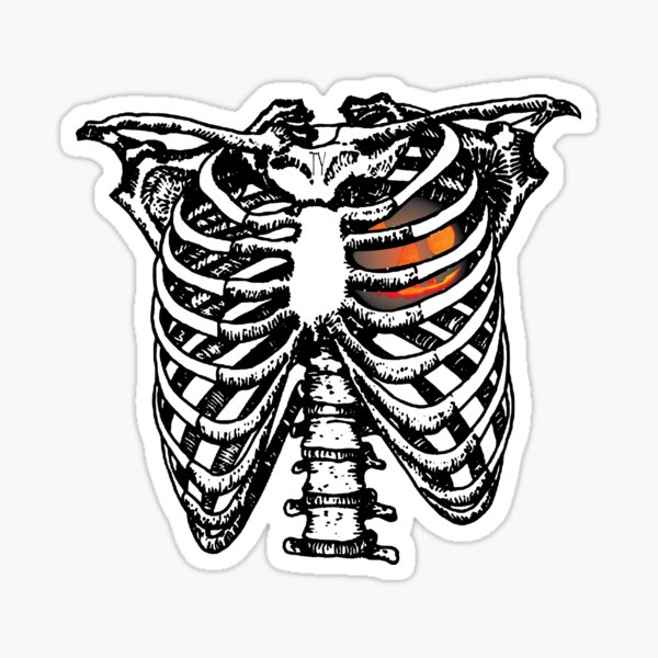 Item preview, Skeleton Torso Jack Heart designed and sold by TylandBrock.