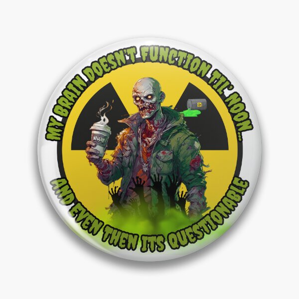 Item preview, Brain Doesn't Function (Zombie) designed and sold by Shortyshadow4.