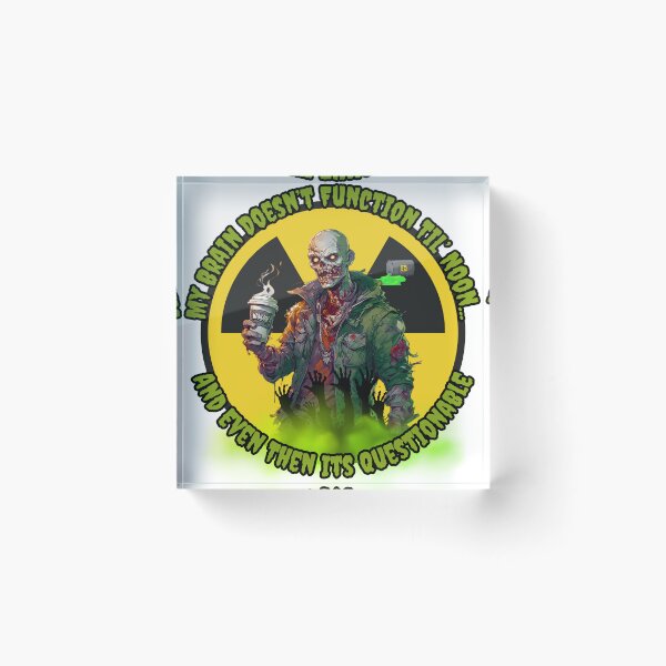 Item preview, Brain Doesn't Function (Zombie) designed and sold by Shortyshadow4.
