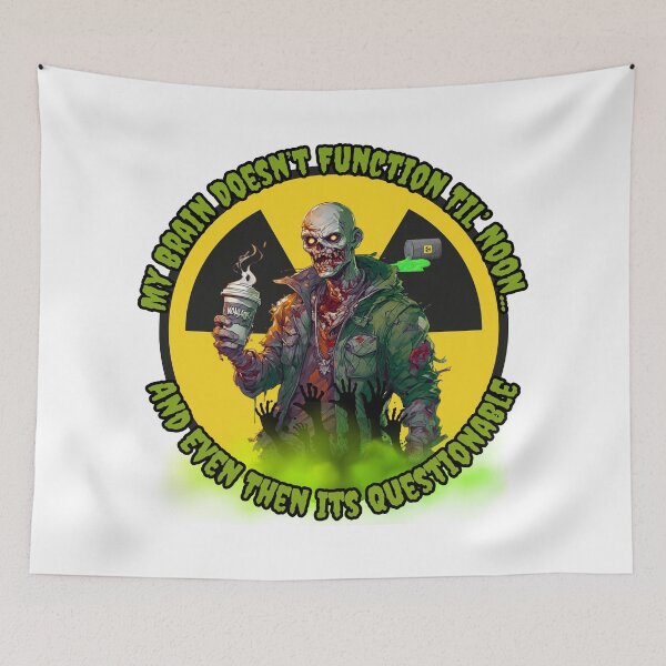 Item preview, Brain Doesn't Function (Zombie) designed and sold by Shortyshadow4.