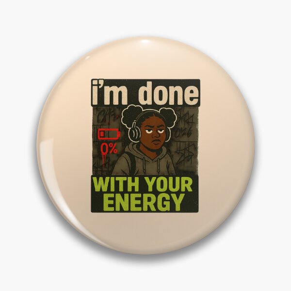 Artikelvorschau, Afro-Puff-Stimmung: Keine Energie mehr übrig entworfen und verkauft von CtrlAltNope.