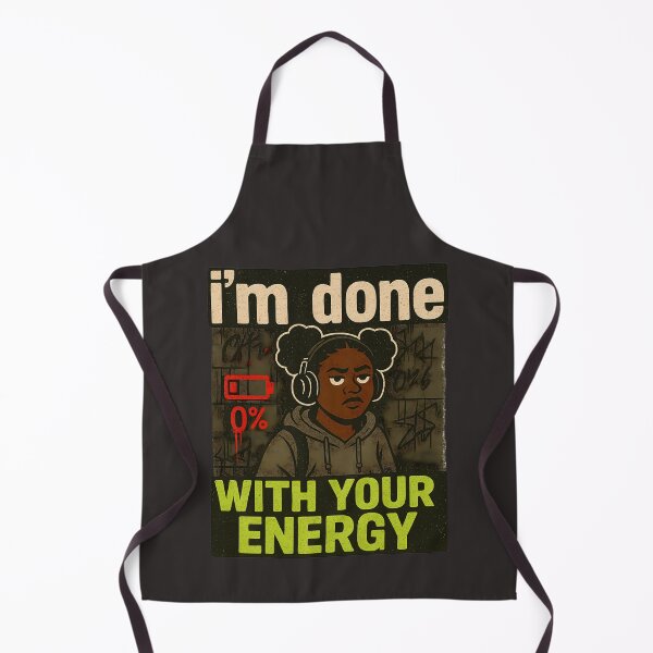 Item preview, Afro Puff Mood: Done With Your Energy designed and sold by CtrlAltNope.