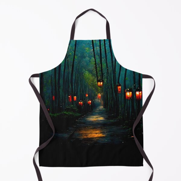 Item preview, Mystical Lantern Path Through Enchanted Forest designed and sold by Amr Siam.