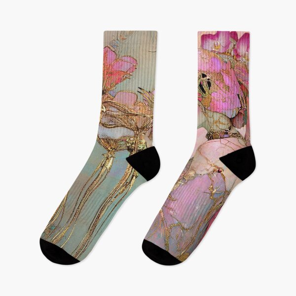 Item preview, Pinky Bird - Surrealist fairycore art with an Art Deco Twist designed and sold by Demeters Spring.