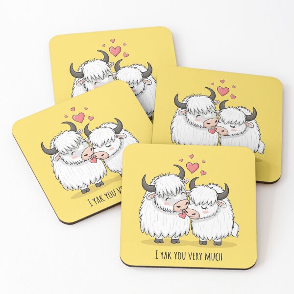 Item preview, I Yak You Very Much Cute Valentine designed and sold by Owcomm.