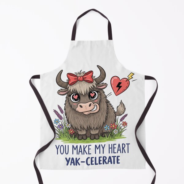 Item preview, You Make My Heart Yak Celerate Cute Animal designed and sold by Owcomm.