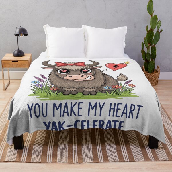 Item preview, You Make My Heart Yak Celerate Cute Animal designed and sold by Owcomm.
