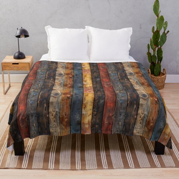 Item preview, Rustic Multi-Colored Distressed Wood Planks designed and sold by NTGUILTY.