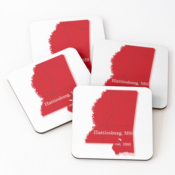 Item preview, Hattiesburg, MS [Red] designed and sold by PhilbonianDezin.
