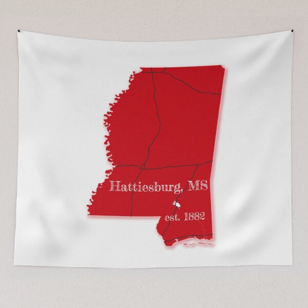 Item preview, Hattiesburg, MS [Red] designed and sold by PhilbonianDezin.