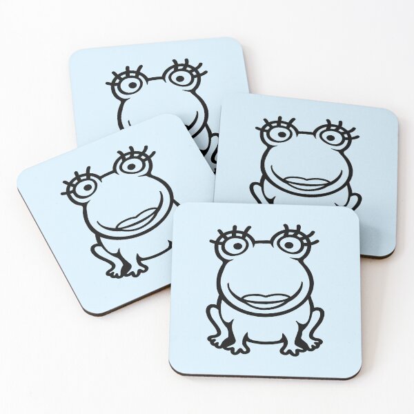 Item preview, Frog Woman Girl Funny Pretty Female Smile Happy designed and sold by shirt-o-mat.