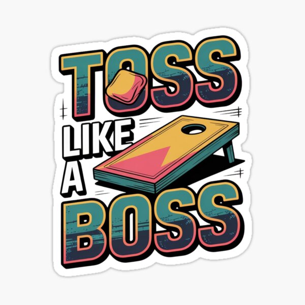Item preview, Toss Like a Boss Funny Cornhole Throw Game Outdoor Quote designed and sold by MagicSD Designs.