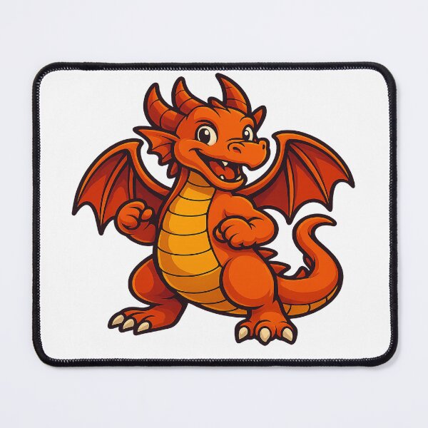 Item preview, Playful Cartoon Dragon – Colorful Fantasy Creature Design designed and sold by Khayallab .