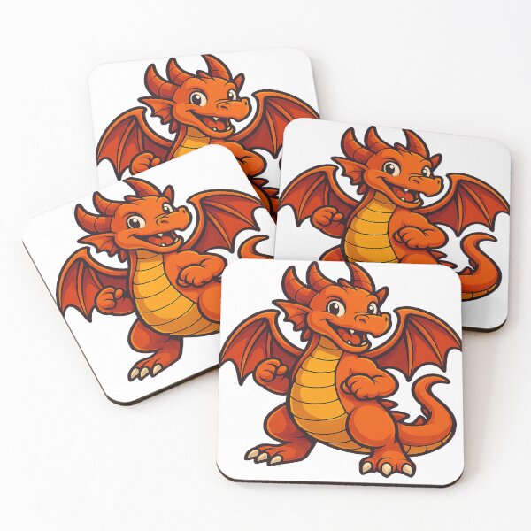Item preview, Playful Cartoon Dragon – Colorful Fantasy Creature Design designed and sold by Khayallab .