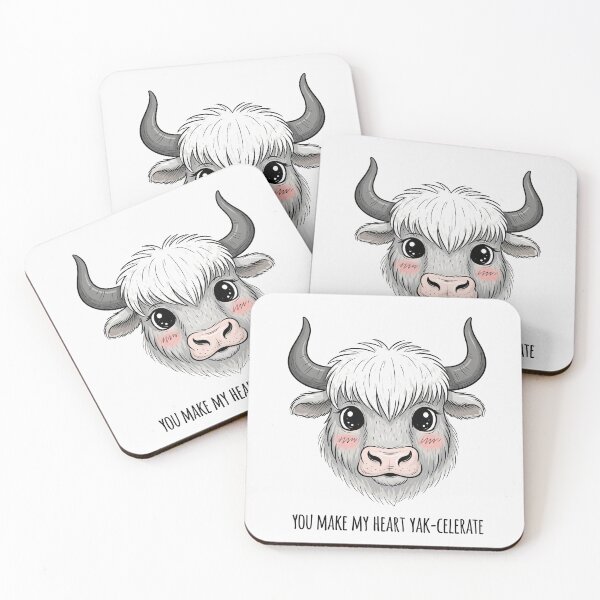Item preview, You Make My Heart Yak Celerate Adorable designed and sold by Owcomm.