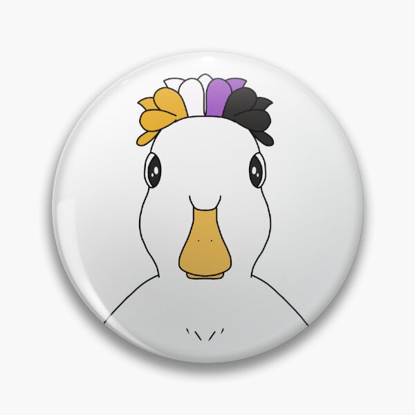 Item preview, flower crown silly goose | subtle nonbinary flag designed and sold by blouhour.