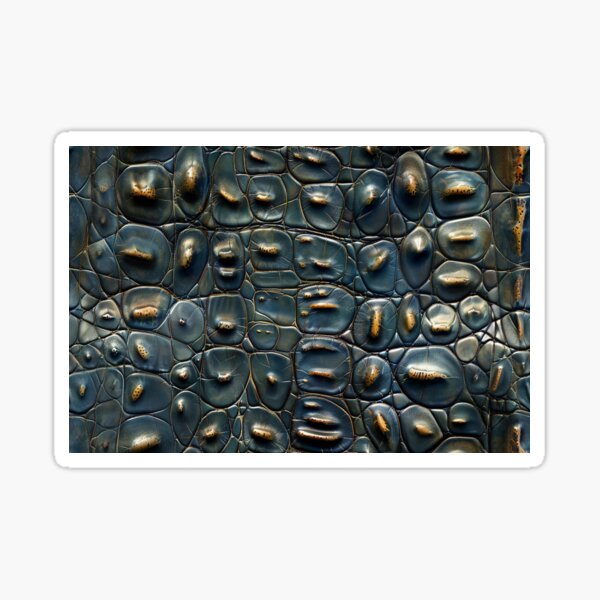 Item preview, Textured Reptile Skin Pattern - Blue-Grey and Gold designed and sold by NTGUILTY.