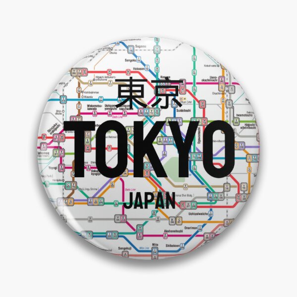 Artikelvorschau, Karte der U-Bahn-Linien von Tokio entworfen und verkauft von OutdoorsAB.
