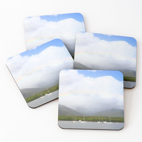Item preview, Gorgeous Full Rainbow Over Boats On The Lake designed and sold by Esther Evans.